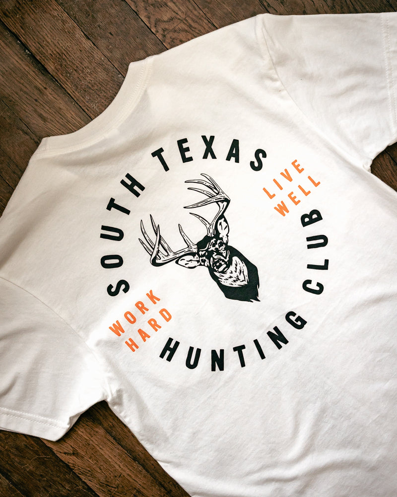 Graphic Pocket Tee | South Texas Hunting Club | White | Manready Mercantile