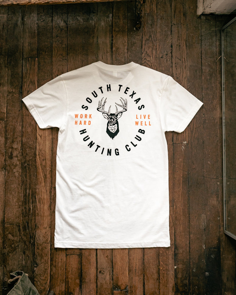 Graphic Pocket Tee | South Texas Hunting Club | White | Manready Mercantile