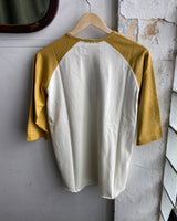 Leon Raglan Shirt | Cocatoo & Burnish Gold | Indigofera