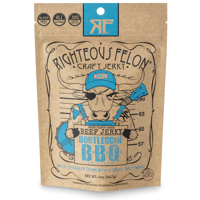 Bootleggin' BBQ Beef Jerky | Righteous Felon Craft Jerky