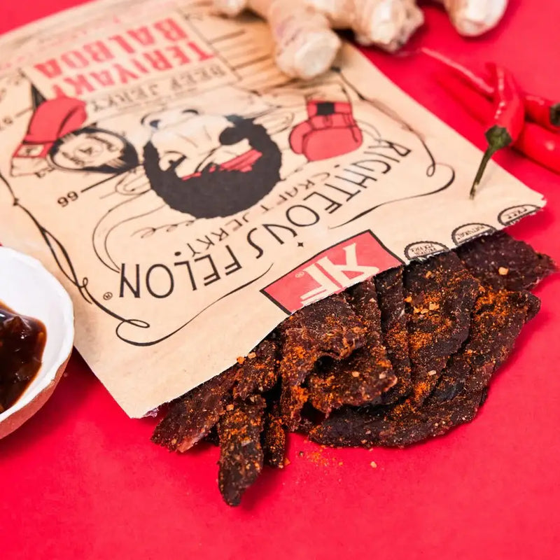 Teriyaki Balboa Jerky | Righteous Felon Craft Jerky