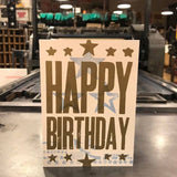 Happy Birthday Card Stars | Hatch Show Print