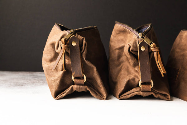 Waxed Canvas Toiletry Bag | Olive | Roosevelt Supply Co.