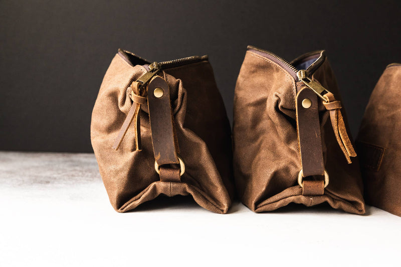 Waxed Canvas Toiletry Bag | Navy | Roosevelt Supply Co.