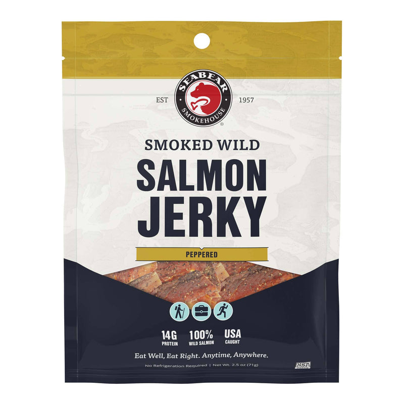 Smoked King Salmon Jerky Peppered | Seabear Smokehouse