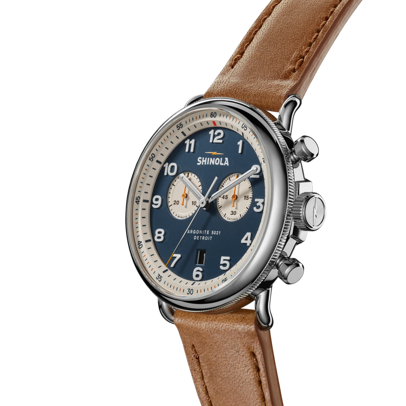 Canfield C56 Chronograph 43mm | Continental Blue | Shinola Detroit