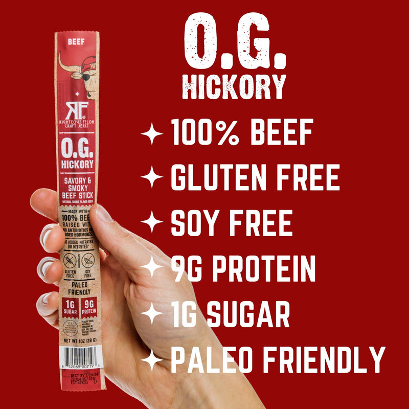 O.G. Hickory Beef Stick | Righteous Felon
