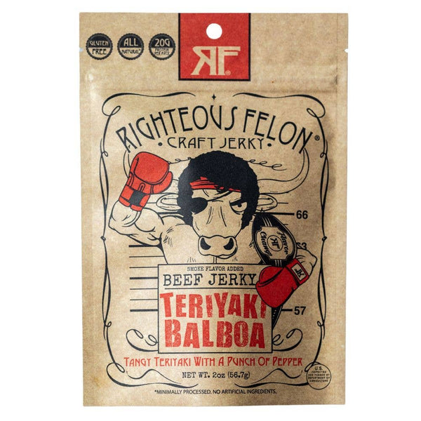 Teriyaki Balboa Jerky | Righteous Felon Craft Jerky