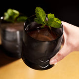 Admiral™ Hand Etched Crystal Rocks Glasses | Smoke | Viski
