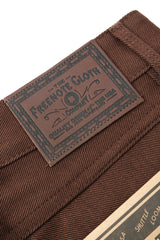 Rios Slim Straight | 15 oz. Dark Brown | Freenote Cloth