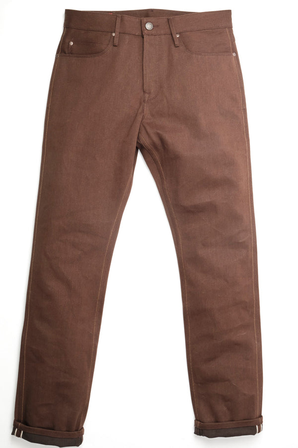 Rios Slim Straight | 15 oz. Dark Brown | Freenote Cloth