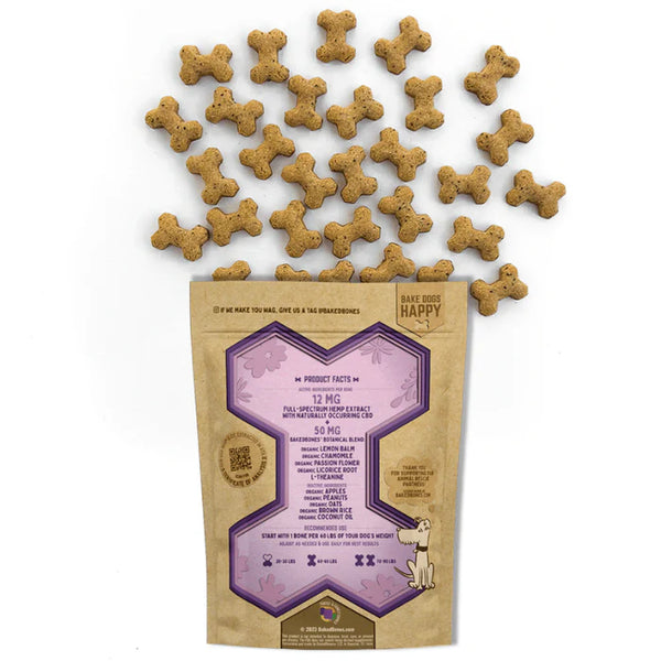 CBD Dog Bones | Calming Botanical Blend | Baked Bones