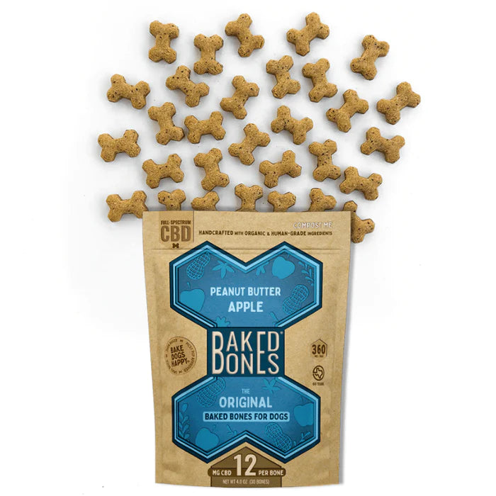 CBD Dog Bones | Peanut Butter & Apple | Baked Bones