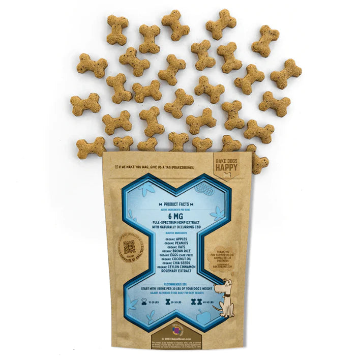 CBD Dog Bones | Peanut Butter & Apple | Baked Bones