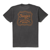 Badge Premium Tee | Pigment Black | Seager Co.