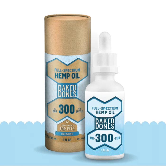 Full Spectrum Hemp Oil | 300 MG for Small Pets | Baked Bones