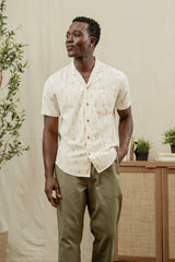 Collins Slim Shirt | Dune Chevron | Bridge & Burn