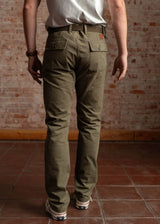 Herringbone Brigade Pant | Army | Iron & Resin