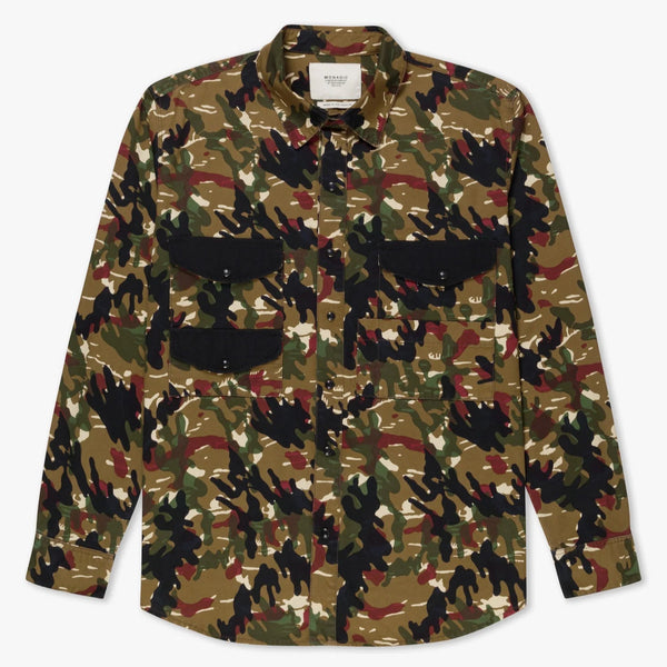Cahill Long Sleeve Shirt | Hunter Camo | Monadic Clothing