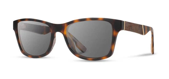 Canby ACTV Sunglasses | Matte Brindle / Elm Burl | Grey Polarized | Shwood