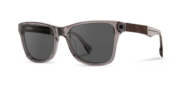 Canby XL Acetate Sunglasses | Smoke / Elm Burl | Grey Polarized | Shwood