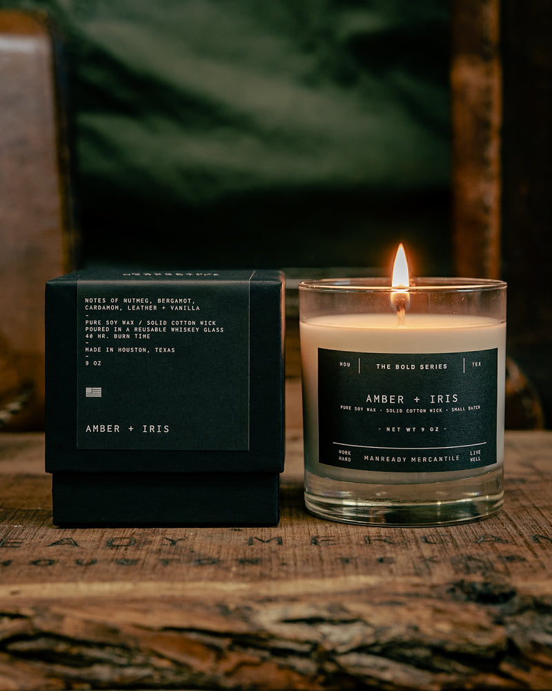 The Bold Series Soy Candle | Amber + Iris | Manready Mercantile