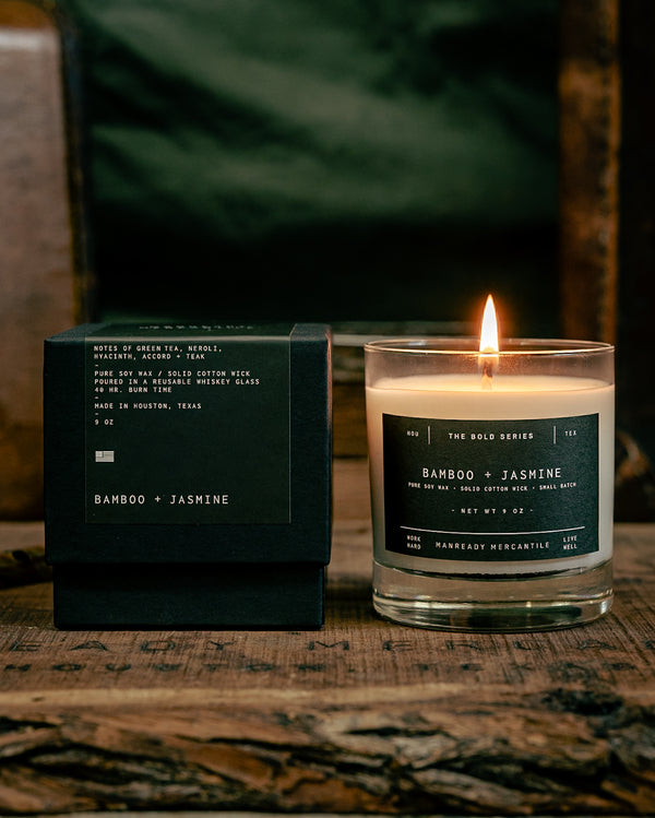 The Bold Series Soy Candle | Bamboo + Jasmine | Manready Mercantile