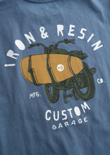 Custom Garage Pocket Tee | Sky Blue | Iron & Resin