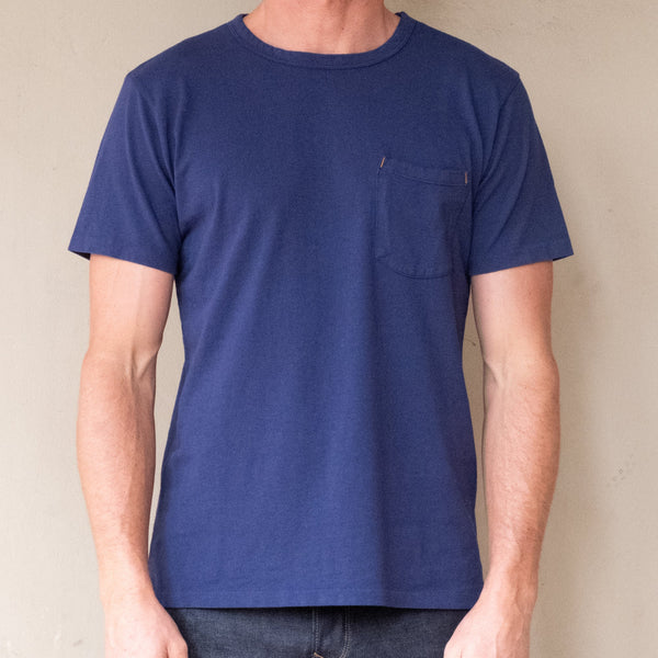 9 oz Pocket Tee | Navy | Freenote Cloth