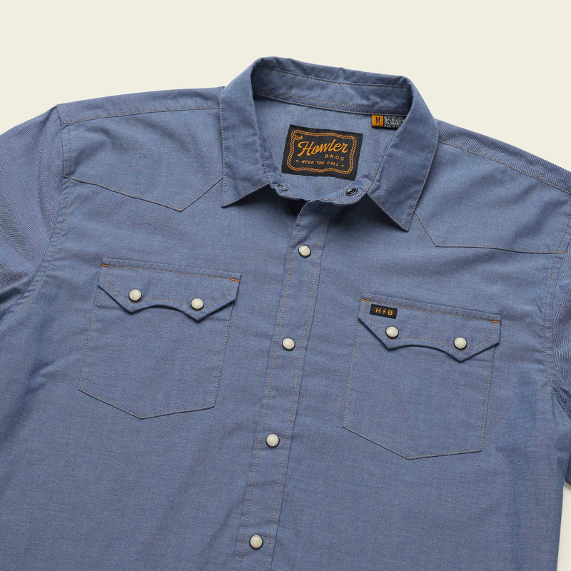 Crosscut Snapshirt | Classic Blue Chambray | Howler Bros