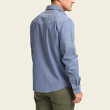 Crosscut Deluxe Snapshirt | Fresh Blooms Blue Chambray | Howler Bros