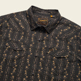 H Bar B Snapshirt | Hibiscus Ribbons : Antique Black | Howler Bros