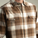 Durango Flannel Pearlsnap Shirt | Woodrow Plaid : Saddle | Sendero Provisions Co