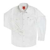 Wyatt Western Pearl Snap Solid Shirt | White | Sendero Provisions Co