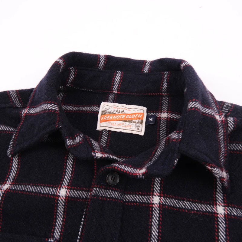 Kamas Shirt | Navy Plaid | Freenote Cloth