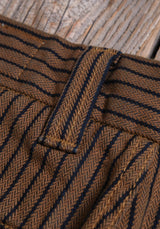 Deck Pant | Brown Herringbone Dobby | Freenote Cloth