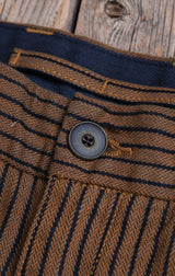 Deck Pant | Brown Herringbone Dobby | Freenote Cloth