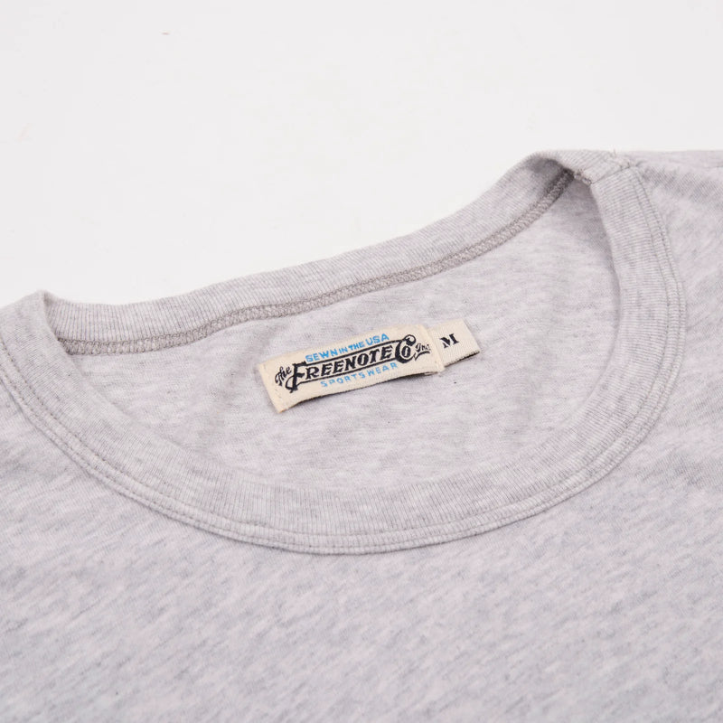 7 oz Pocket Tee | Heather Grey | Freenote Cloth