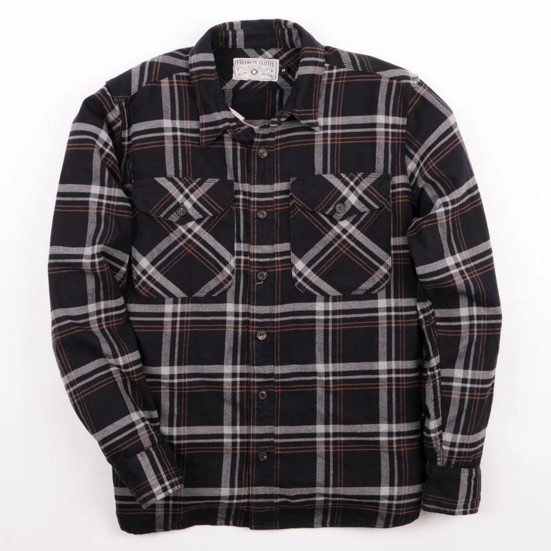 Utility Shirt | Black Plaid | Freenote Cloth