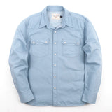 Modern Western L/S Shirt | Clear Blue | Freenote Cloth