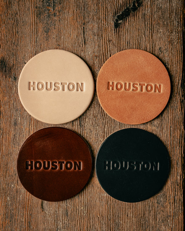 Leather Coaster | Houston | Manready Mercantile