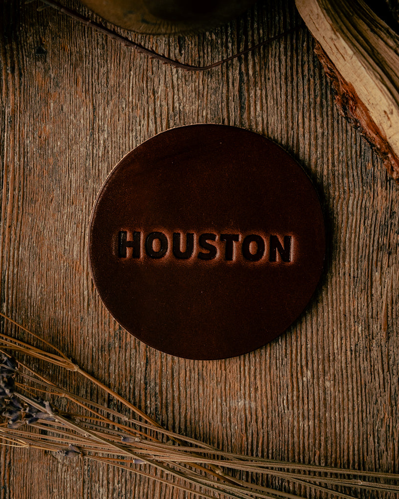 Leather Coaster | Houston | Manready Mercantile