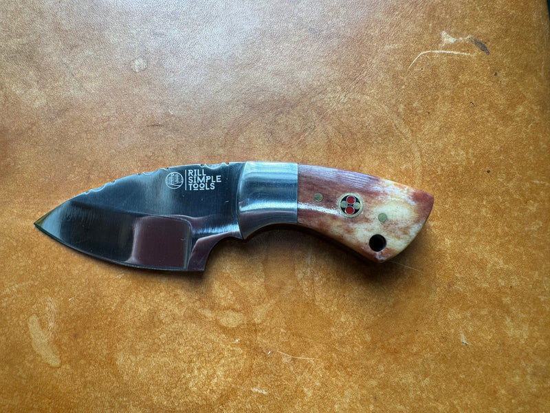 The Cut Throat mini bone handle Skinner | Rill Simple Tools