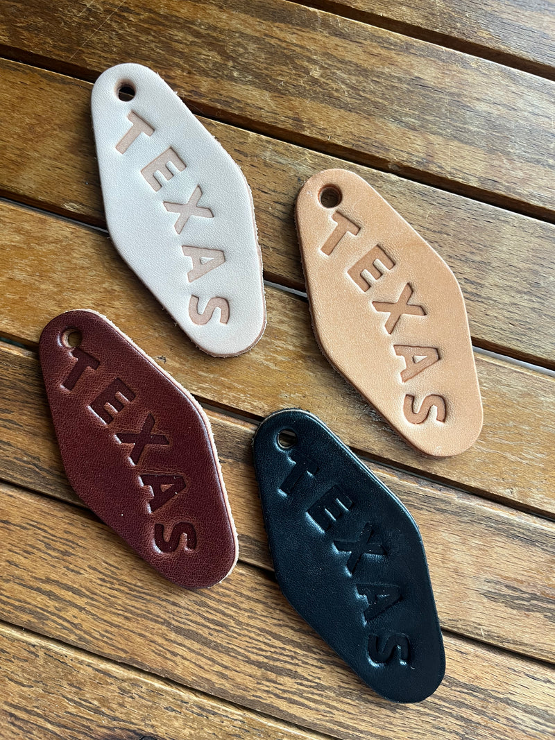 Leather Motel Key Tag | Texas | Manready Mercantile