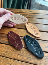 Leather Motel Key Tag | Texas | Manready Mercantile