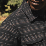 Cole Slim Shirt | Raven Stripe| Bridge & Burn