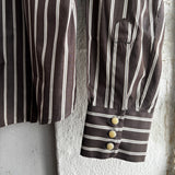 H. West Shirt | Brown & Beige | Indigofera