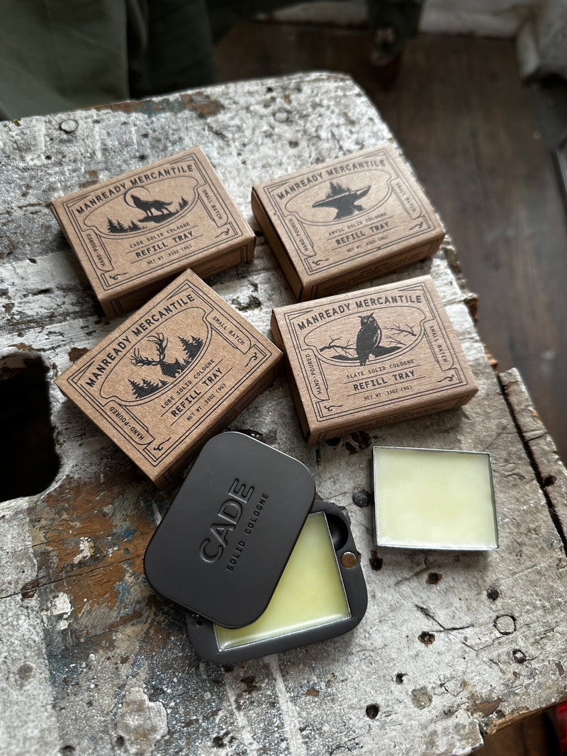 SLATE | Solid Cologne Refill | Manready Mercantile