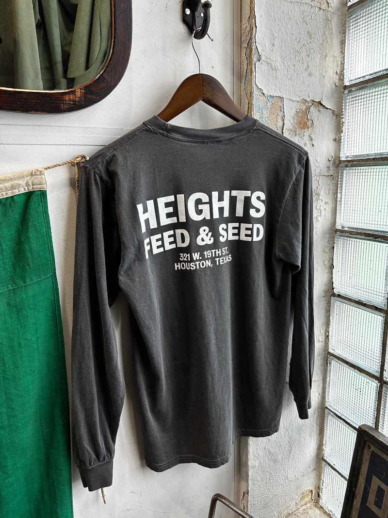 Graphic L/S Tee | Heights Feed & Seed | Pepper | Manready Mercantile