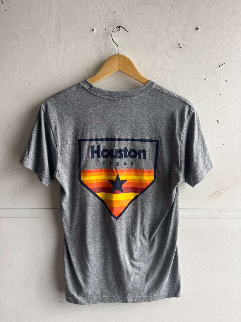 Graphic Tee | Houston Home Plate | Heather Grey | Manready Mercantile